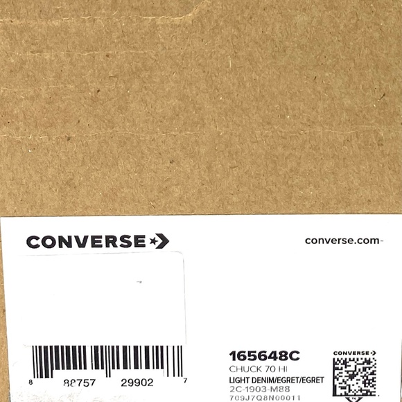 Converse All Star Chuck 70 High Top Light Denim Canvas Men’s Sneakers 165648C - Picture 8 of 9